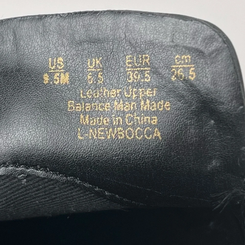 Franco Sarto Shoe Womens 9.5 Black Newbocca Loafer Leather Slip-On 1.5